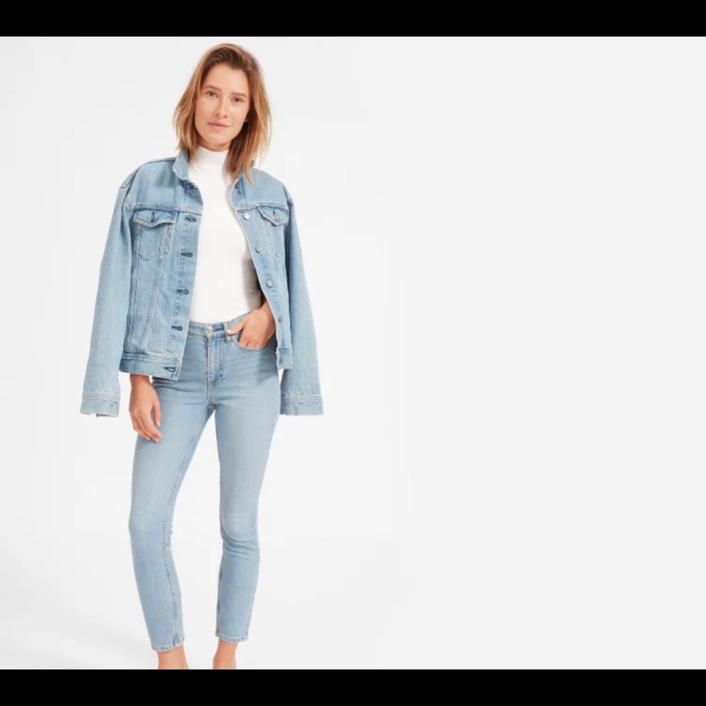 Everlane High Rise Light Blue Jean 27 Ankle